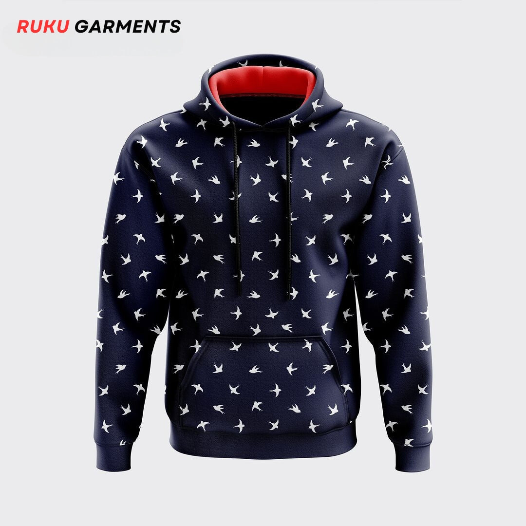 Hoodies Allover Printed Trendy for Men and Women - Ruku Garments