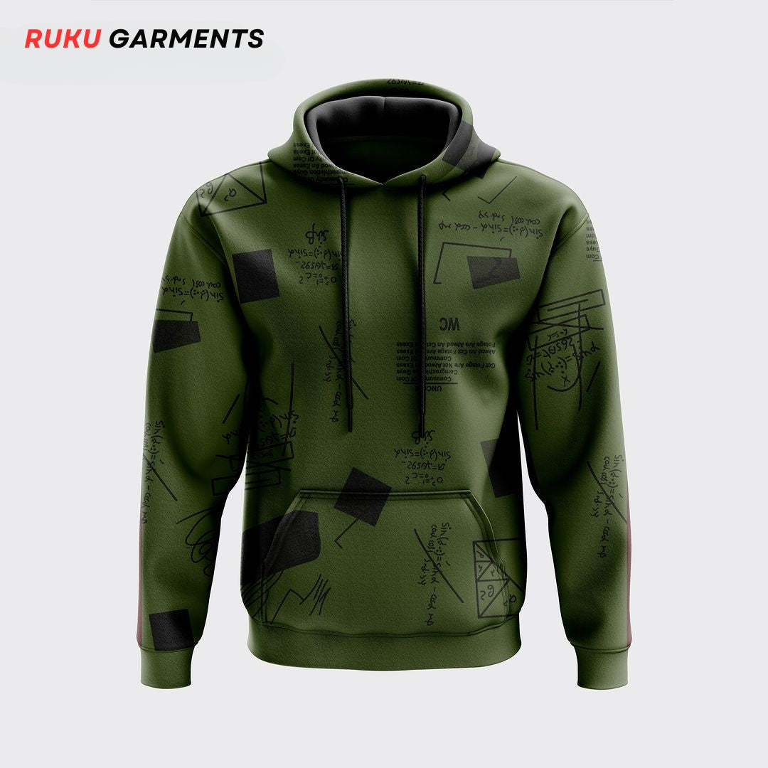 Hoodies Allover Printed Trendy for Men and Women - Ruku Garments