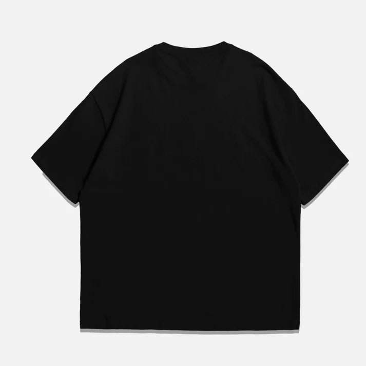 Drop Shoulder Basic Short Sleeves Tees