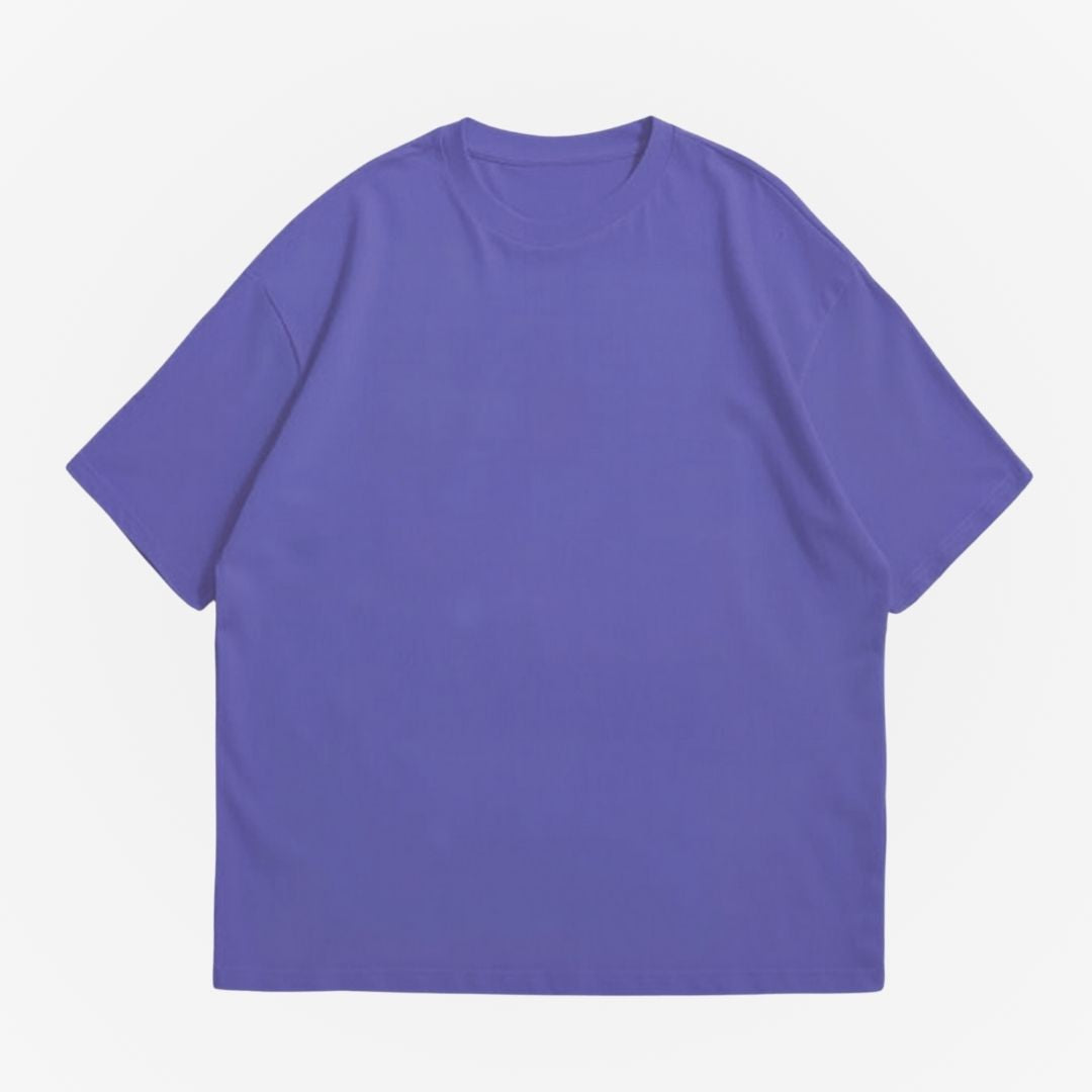 Drop Shoulder Basic Short Sleeves Tees