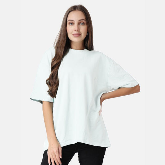 Drop Shoulder Basic Short Sleeves T-shirt For Women