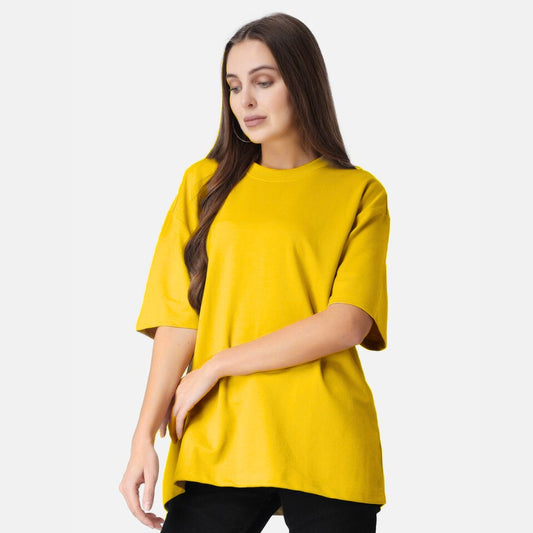 Drop Shoulder Basic Short Sleeves T-shirt For Women