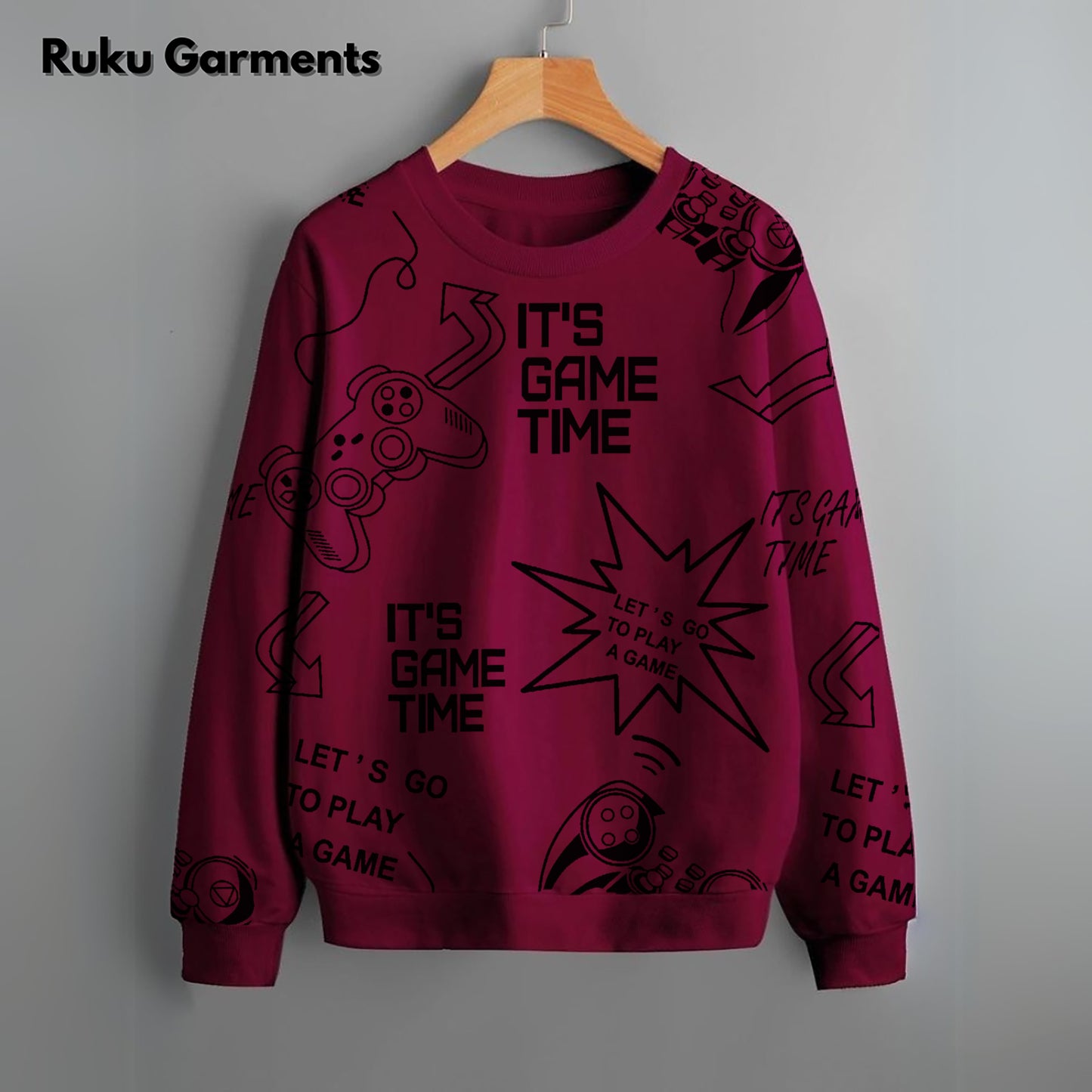 Sweatshirts Jersey With All Over Printed for Men and Women