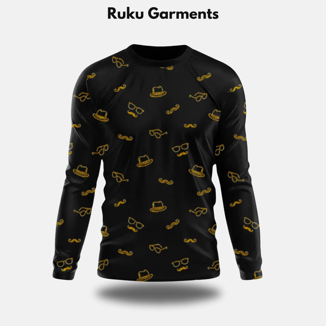 Long Sleeves Printed Tees For Men