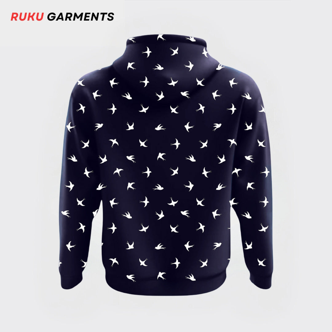 Hoodies Allover Printed Trendy for Men and Women - Ruku Garments