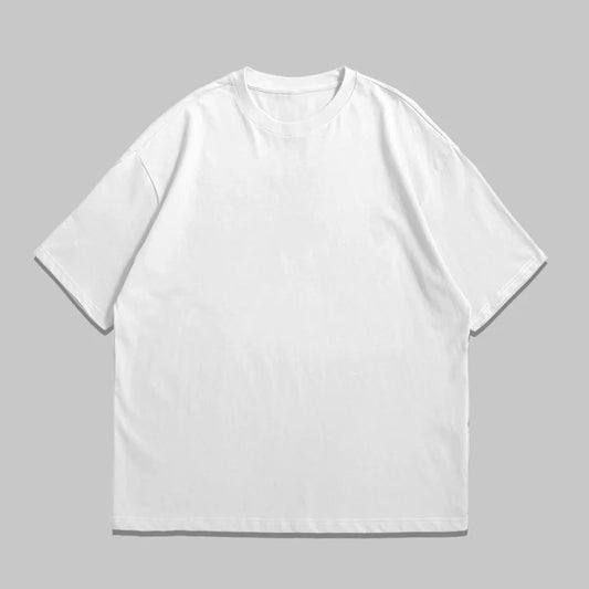 Drop Shoulder Basic Short Sleeves Tees